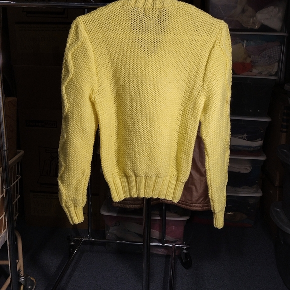 Yellow Cable Knit Sweater - Picture 2 of 4